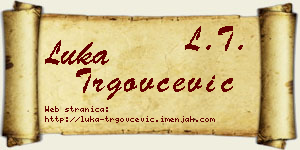 Luka Trgovčević vizit kartica